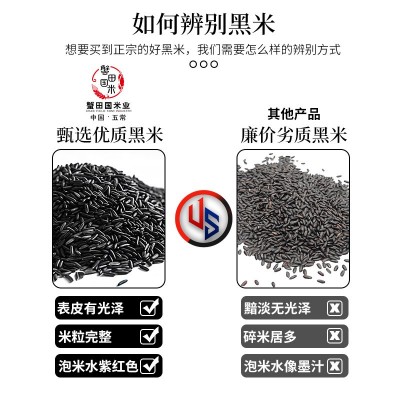 黑龙江五常东北农家黑米五谷杂粮血糯米黑米粥大米自产新米图3