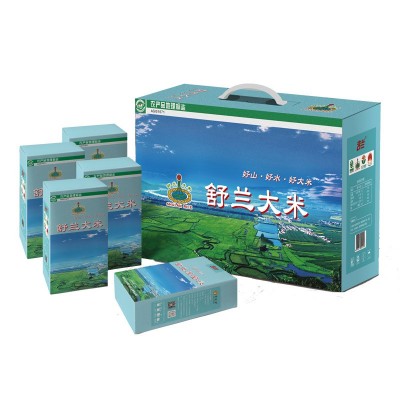 地标产品24年舒兰大米礼盒5kg产地直供 米饭油亮 当季新米图4