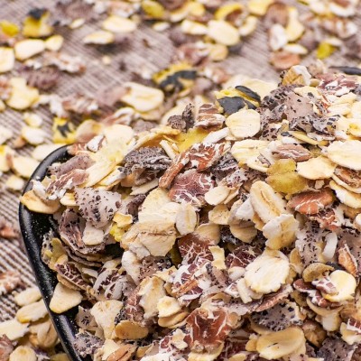 包邮五黑麦片黑芝麻黑藜麦黑麦原味0添加蔗糖代餐营养方便早餐图2