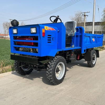 单缸四不像四驱农用翻斗车四轮六轮柴油自卸拖拉机工程矿用载重运图2