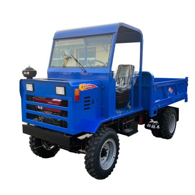 单缸四不像四驱农用翻斗车四轮六轮柴油自卸拖拉机工程矿用载重运图4