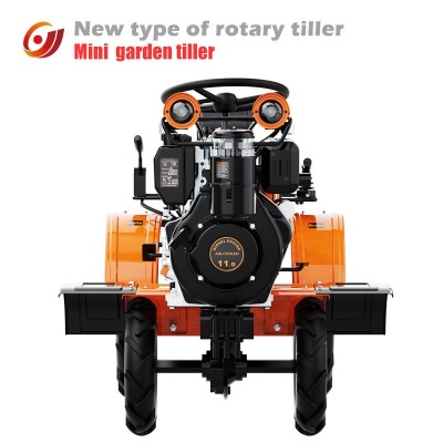 四驱乘坐式195微耕机小型旋耕机耕地柴油座驾微耕机果园大棚犁地图4