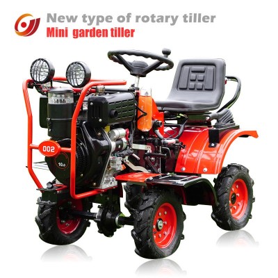 195柴油四驱乘坐式微耕机华世丹坐耕机小型耕种旋耕机厂家微耕机