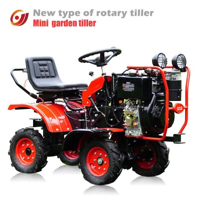 195柴油四驱乘坐式微耕机华世丹坐耕机小型耕种旋耕机厂家微耕机图2