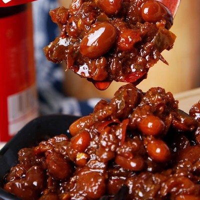 西瓜酱豆河南老式酱豆西瓜黄豆酱家用拌面夹馒头瓶装200g西瓜酱豆图4