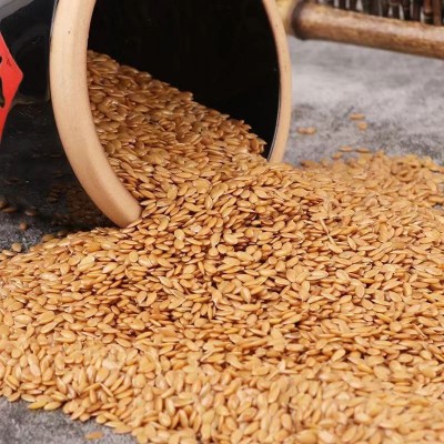 生黄金色亚麻籽批发当季新货50斤内蒙古亚麻籽