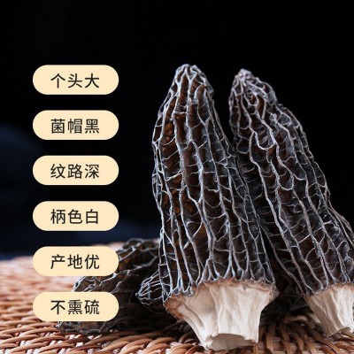 【4-6厘米】羊肚菌古田食用菌精选头茬优质干货大小包装500g规格图2