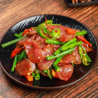 厂家批发广式腊肠真空包装农家自制饭店煲仔饭用广东风味猪肉腊肠图4