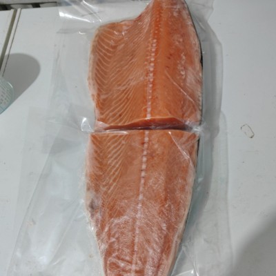 进口冷冻新鲜三文鱼现货整片约1.1kg日料刺身三文鱼鱼排餐饮批发图2