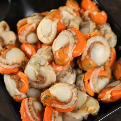 扇贝肉手剥大号无冰无沙扇贝肉新鲜冷冻粉丝蒜蓉带黄海鲜水产商用图2