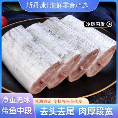 带鱼段中段冷冻海鲜水产东海带鱼中段无冰衣大刀鱼饭店商用批发