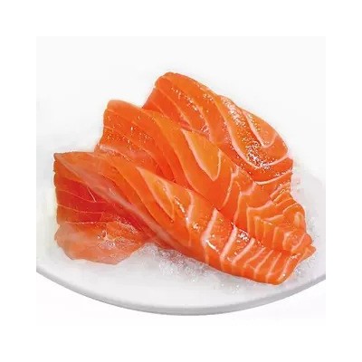 国产新疆三文鱼刺身用三文鱼现切中段虹鳟鱼日式料理自助餐厅食材图4