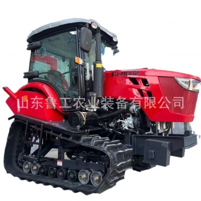 120马力履带式拖拉旋耕机带挖机 水旱两用小型履带旋耕施肥拖拉机图5
