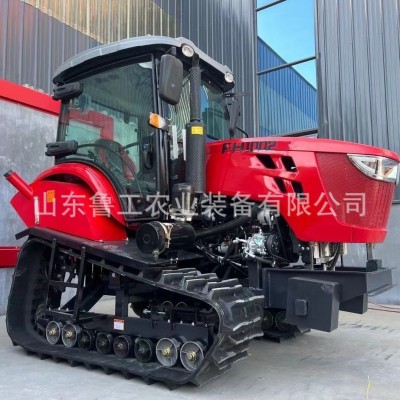 120马力履带式拖拉旋耕机带挖机 水旱两用小型履带旋耕施肥拖拉机图4