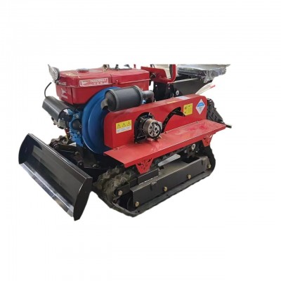 乘坐式履带微耕机农用水旱两用柴油机大棚果园翻土耕地播种旋耕机图3