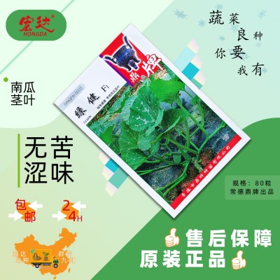 鼎牌绿健 专吃南瓜茎叶 南瓜藤种子茎叶柔软清爽无涩味 80粒图2