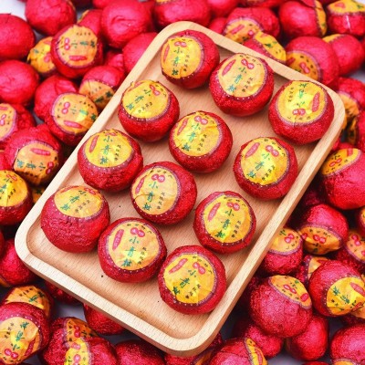 新会小青柑批发 陈皮生晒普洱茶熟茶小青桔茶叶 特产陈皮橘茶500g