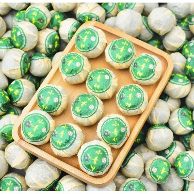 新会小青柑批发 陈皮生晒普洱茶熟茶小青桔茶叶 特产陈皮橘茶500g图2