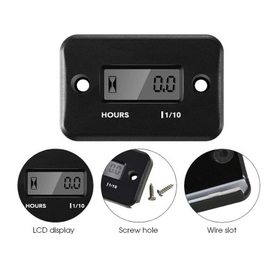 柴油机、电动机、割草机、空气压缩机用防水计时器简易图3