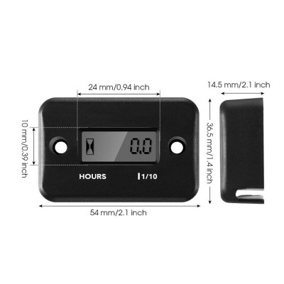 柴油机、电动机、割草机、空气压缩机用防水计时器简易图2