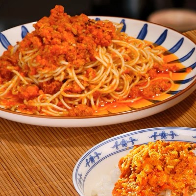 蟹黄酱秃黄油500g餐饮商家订制拌饭酱拌面酱即食调味料蟹黄油批发图3