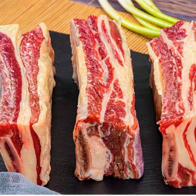 蒙天晟内蒙呼伦贝尔黄膘牛排骨肋排散养草饲牛可一件代发拍照备货图3