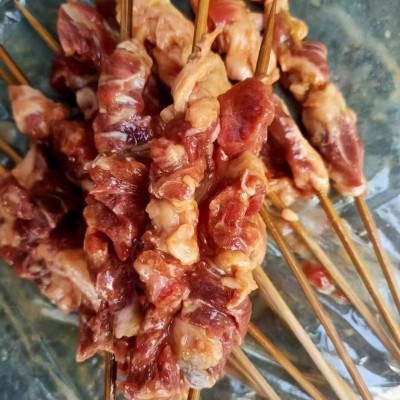 牛肉串正宗清真腹肉条串牛肋条串无调理纯干国产牛肉烧烤商用批发图4