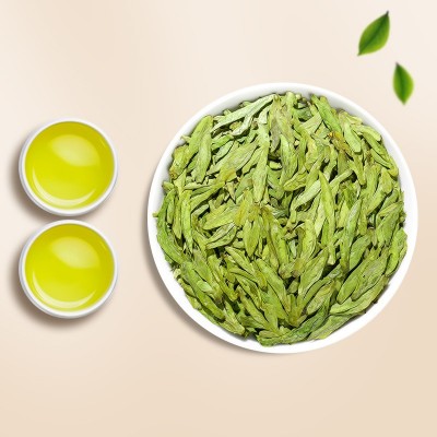 茶叶 龙井绿茶2024新茶明前高山春茶豆香浓香型罐装60g图2