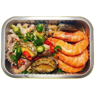 捞汁小海鲜成品组合捞汁花螺海鲜桶生腌花螺醉虾醉蟹图5