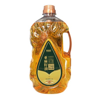 康新畅益亚麻籽油2.5L内蒙古原产地特产物理冷榨家庭食用油图5