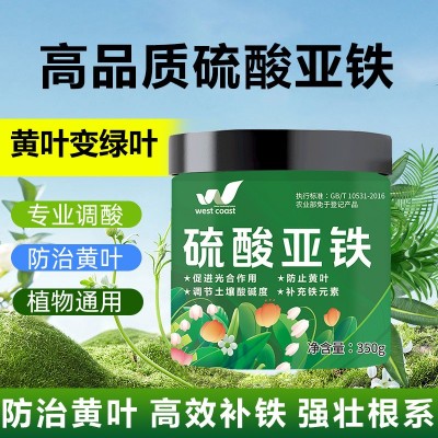 硫酸亚铁花卉缓释肥 蔬菜花卉控释肥 调节土壤酸碱度350g图3