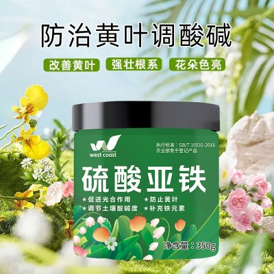 硫酸亚铁花卉缓释肥 蔬菜花卉控释肥 调节土壤酸碱度350g图2