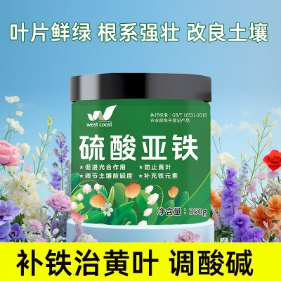 硫酸亚铁花卉缓释肥 蔬菜花卉控释肥 调节土壤酸碱度350g图5