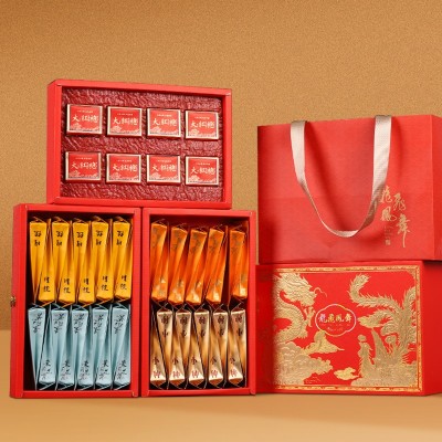 红茶金骏眉正山小种大红袍肉桂茉莉花茶高档茶叶礼盒装礼盒送人图3