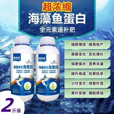 海藻鱼蛋白叶面肥水溶肥喷施微量元素黄叶死苗一喷绿海藻肽 鱼蛋白图3