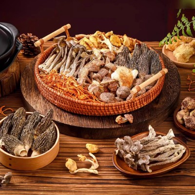 壹海山霖七彩菌汤包山珍菌菇干货类七珍汤包羊肚菌鸡油菌煲汤材料图3