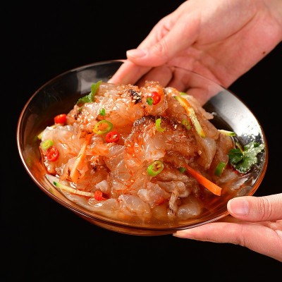 凉拌海蜇头220g 无沙盐渍海蜇皮海蜇丝下酒菜带调料 即食海蜇头图4