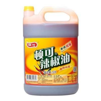 顿可辣椒油5L大桶商用香辣红油辣油凉拌油麻辣小海鲜烧烤餐饮批发图5