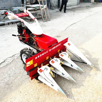 手扶前置谷子旱稻割倒机 1米宽幅农用收割机图4