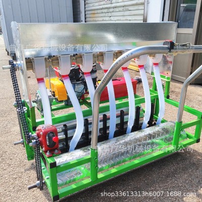 电动款蔬菜播种机 小颗粒种子药材精播机 自走式双排芹菜育苗机图2