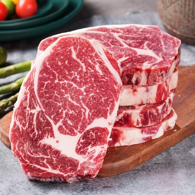 安格斯原切眼肉牛排0添加雪花牛肉商用批发150g/盒图2