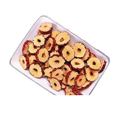 红枣片批发新疆大枣干片枣子圈无核补干吃气血泡水桂圆枸杞茶蜜枣图5