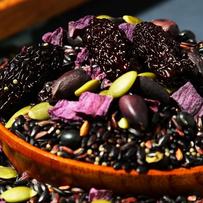 九谷五黑粥黑豆黑米黑芝麻五黑五谷杂粮组合营养早餐健身低脂代餐图4