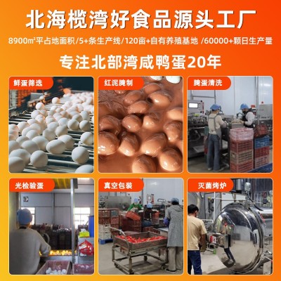 正宗广西海鸭蛋流油不咸咸鸭蛋散批礼盒装中秋礼品烤鸭蛋厂家批发图3