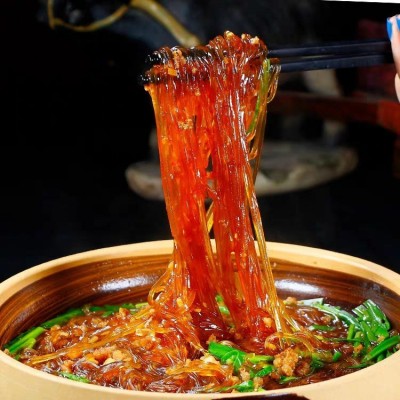 柳绒红薯宽粉条500克装酸辣粉麻辣烫鸭血粉丝牛羊肉粉丝火锅川粉图3