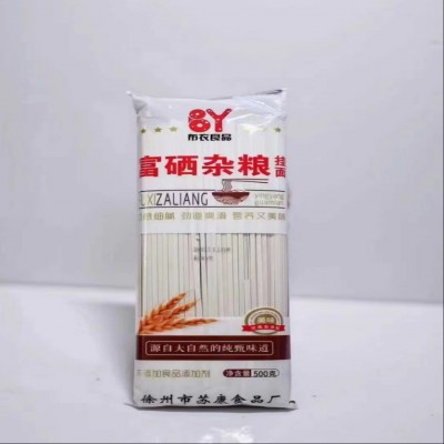 富硒杂粮面条 富硒山药面条500克速食挂面长寿面伴手礼营养面条图4