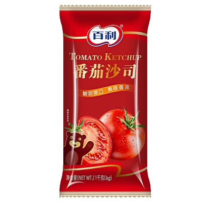百利番茄沙司1kg/袋整箱番茄酱披萨酱手抓饼薯条蘸酱意大利面酱图5