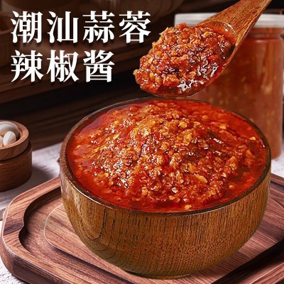 正宗潮汕蒜蓉辣椒酱猪脚饭牛肉火锅烧烤蘸酱拌饭拌面饭图3