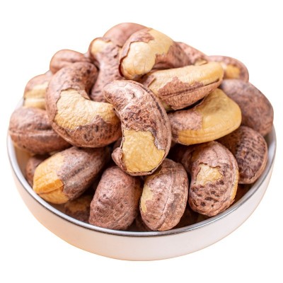 AAA带皮腰果紫衣腰果坚果炒货袋装罐装批发年货休闲零食酥脆图5