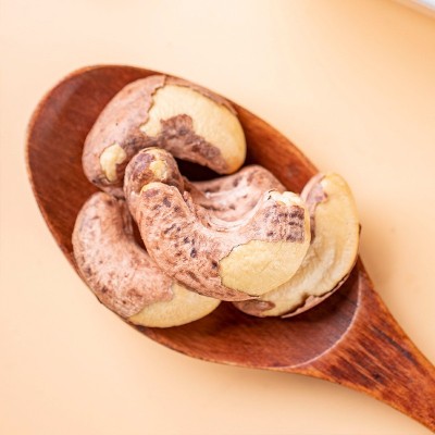 AAA带皮腰果紫衣腰果坚果炒货袋装罐装批发年货休闲零食酥脆图4